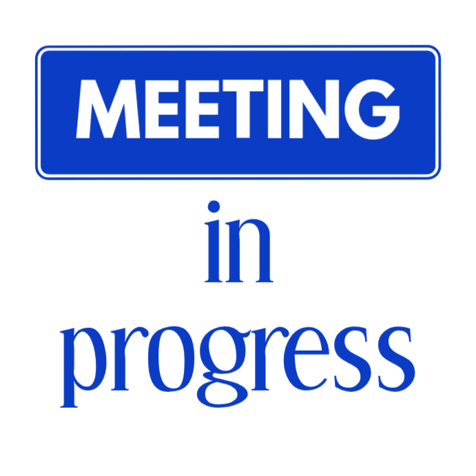 Modèle Meeting in Progress | PosterMyWall