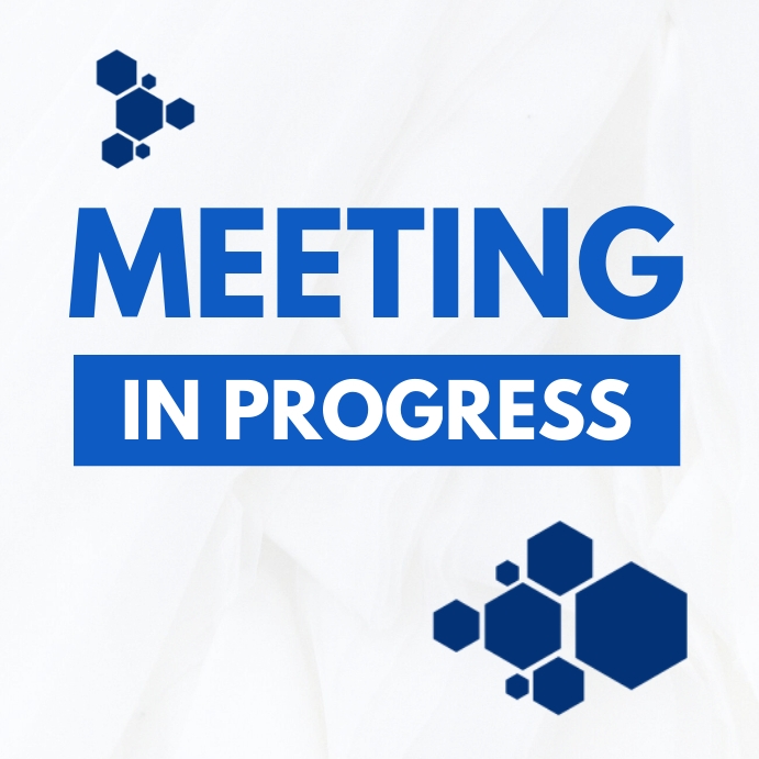 Meeting in progress Instagram Post template
