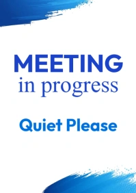 meeting in progress A4 template