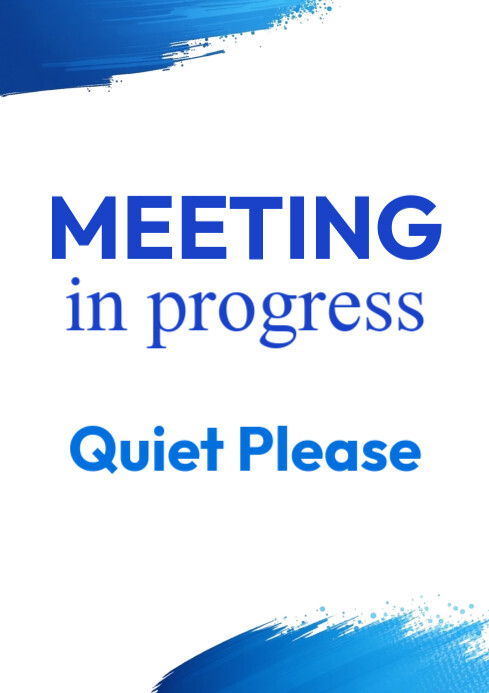 Metting In Process meeting in progress Template | PosterMyWall