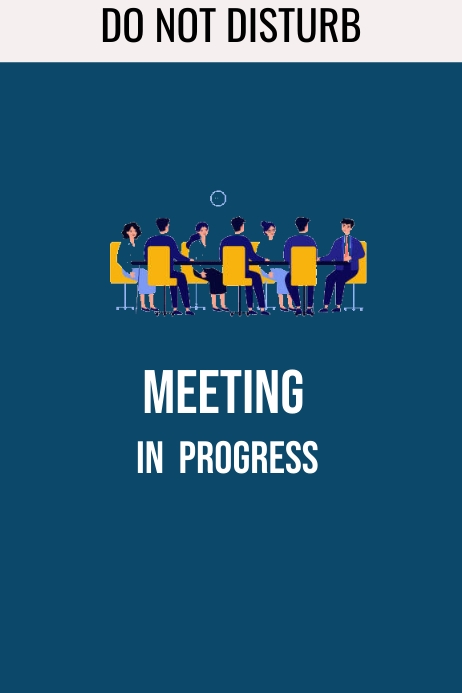 Meeting in progress Template | PosterMyWall