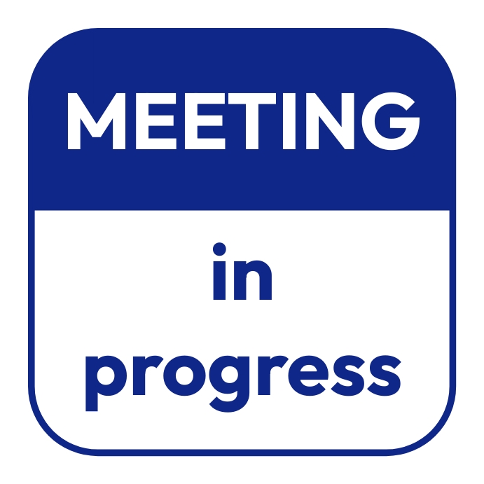 Meeting in Progress square template Instagram Post