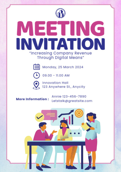 Meeting Invitation Design Template | PosterMyWall