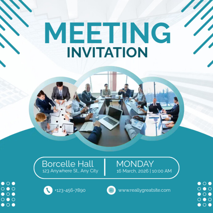 Session Invite Post Copy of Meeting Invitation Instagram Post | PosterMyWall