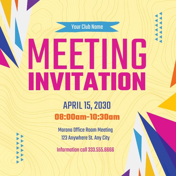 Session Invite Post Copy of Meeting Invitation Instagram Post | PosterMyWall