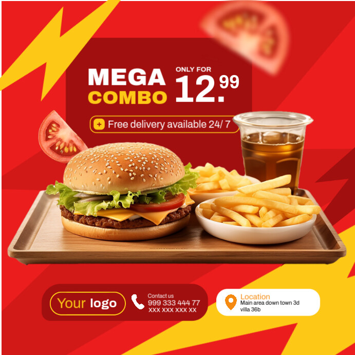 Mega Combo deal Instagram Post template