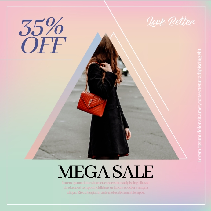Copy of Mega Fashion Sale PosterMyWall
