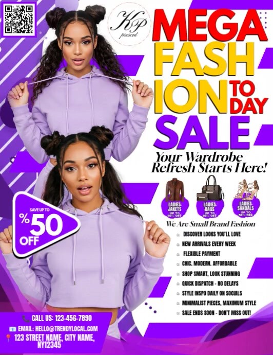 Mega Fashion Today Sale Pamflet (VSA Brief) template