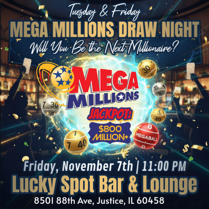 Plantilla de Mega Millions Draw Night Instagram Post Template ...