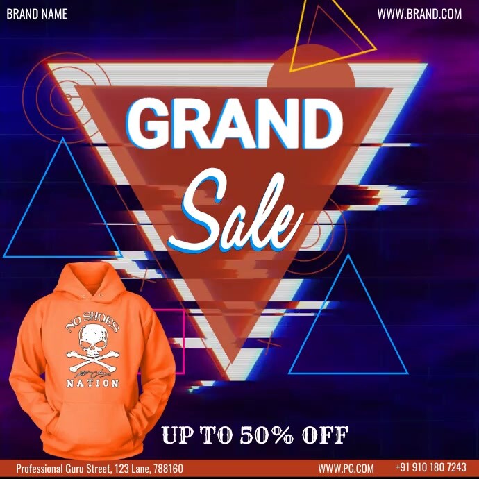 mega sale ad template Instagram Post