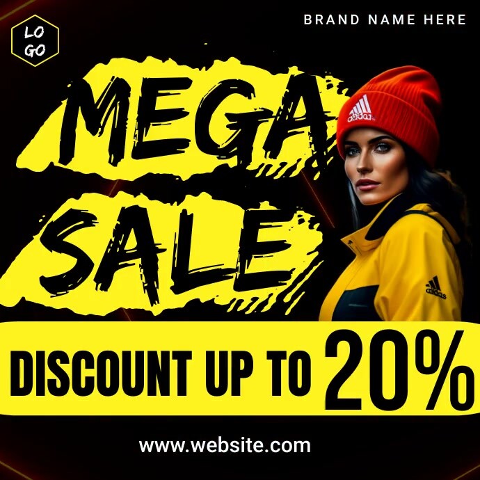 mega sale/big sale/fashion sale Instagram Post template