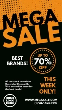 Mega Sale big sale instagram story ad template