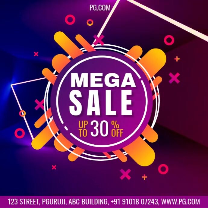 mega sale / big sale / sale offer Template | PosterMyWall