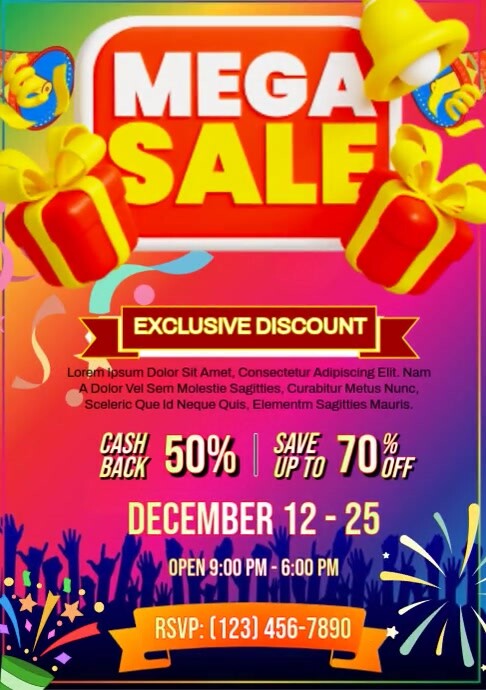Copy of Mega Sale Day | PosterMyWall