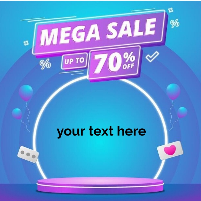 Mega sale Square (1:1) template