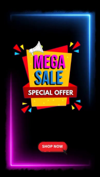 Sort Mega Sale Tampilan Digital Template
