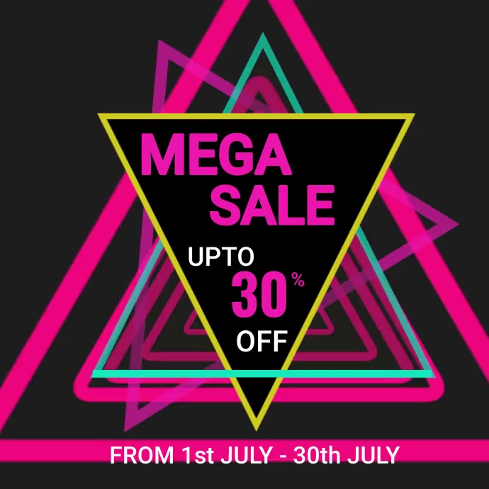 mega sale poster / sale template