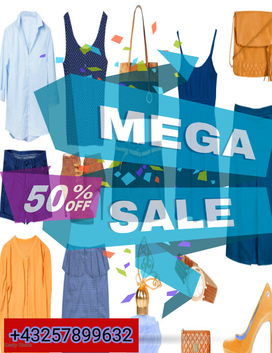 Mega sale template PosterMyWall