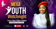 Mega Youth Watchnight Flyer Facebook Event Cover template