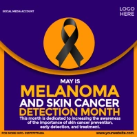 Melanoma and Skin Cancer Detection Month Instagram Post template
