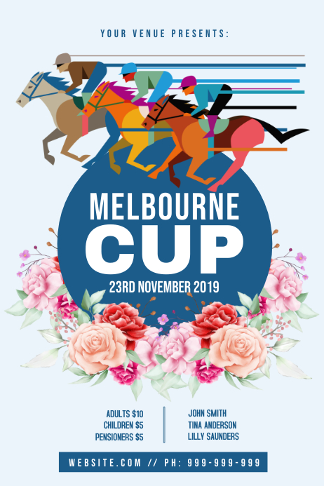 Melbourne Cup Poster Template PosterMyWall