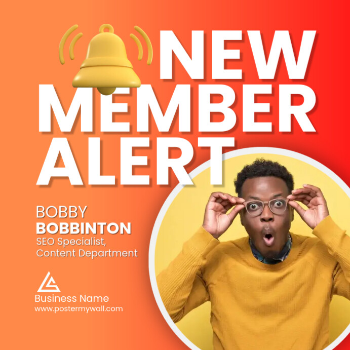 member alert template | PosterMyWall