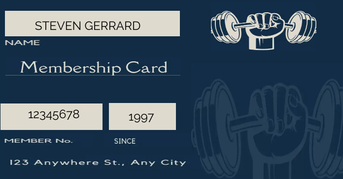 Member card Template | PosterMyWall
