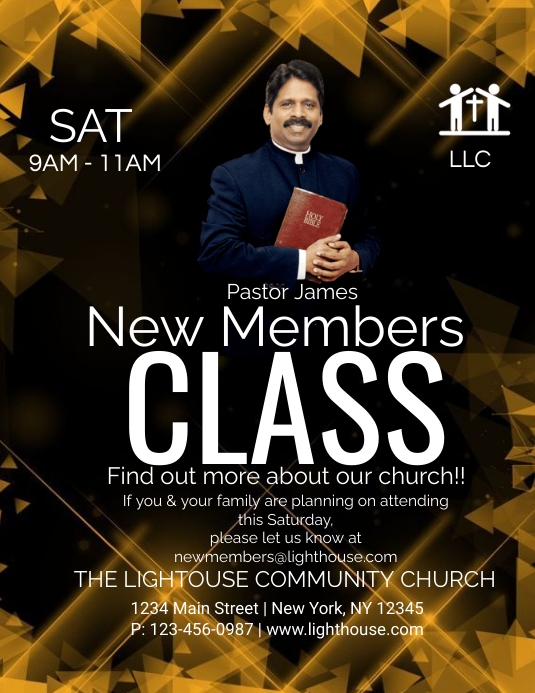 Membership Classes Church Flyer , New Members Template | PosterMyWall