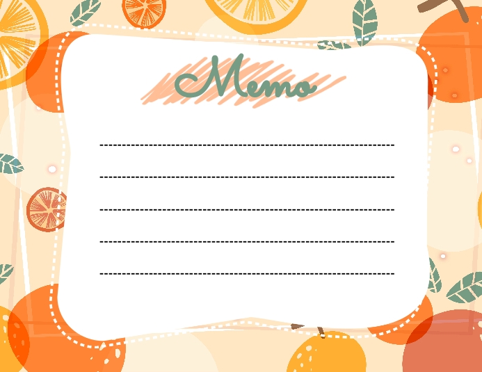 Memo Flyer (format US Letter) template