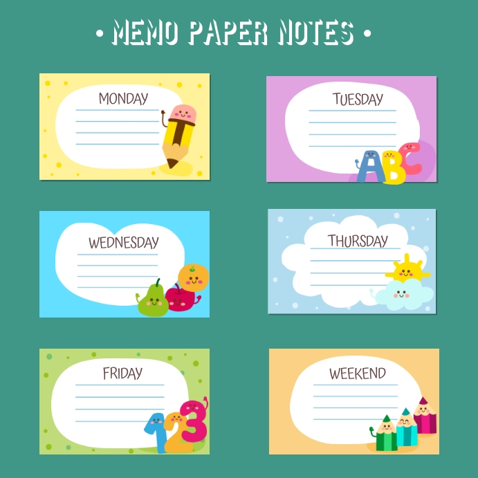 Memo Paper Notes Template PosterMyWall