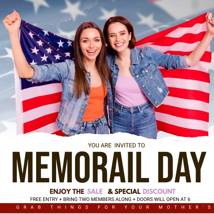 Memorail Day Template PosterMyWall