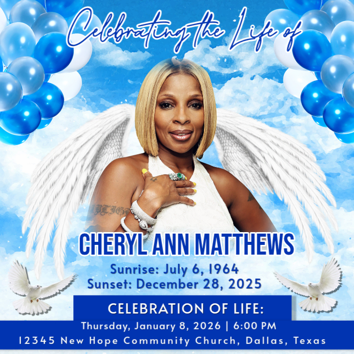 Memorial Balloon Release Flyer, Funeral Flyer, Memorial Flyer, RIP ...
