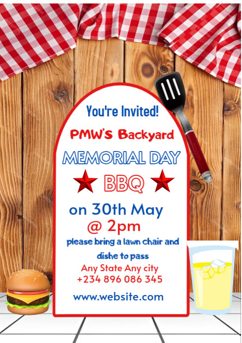 Copy of Memorial Barbecue day | PosterMyWall