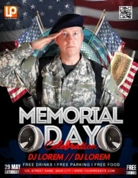 Memorial Celebration Video Ads Flyer (Letter pang-US) template