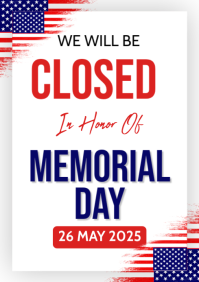 Memorial Closed A4 template