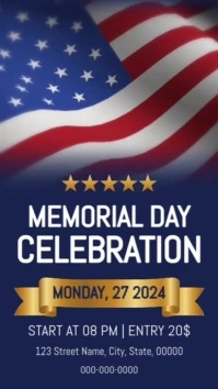 Memorial Day's Invitation Instagram Story template