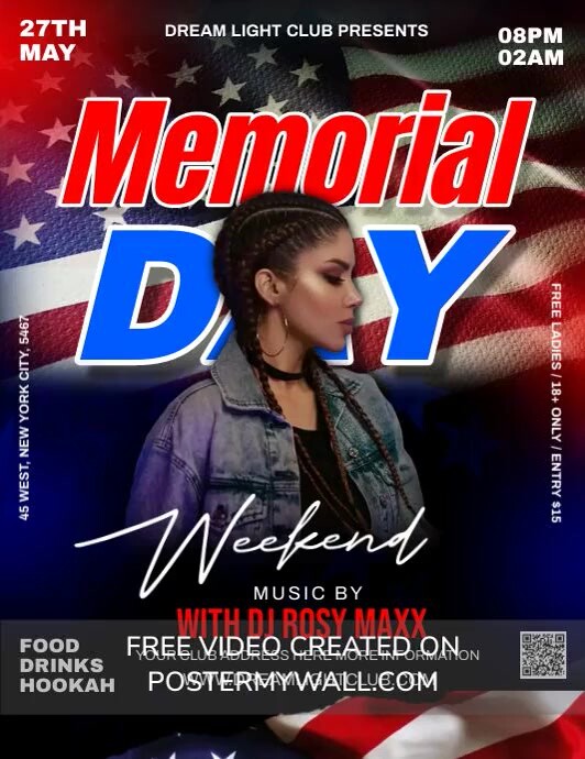 Modello memorial day, memorial day celebration, memor | PosterMyWall