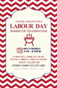 Memorial day,event,31st may,cookout Tabloide template