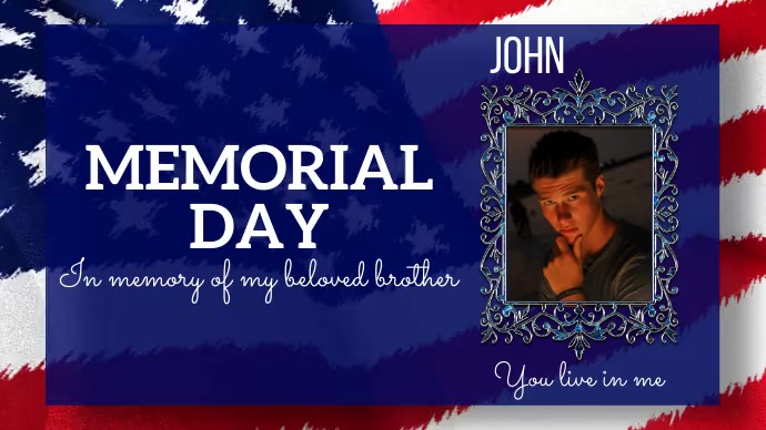 Memorial Day, Brother Twitter Post template