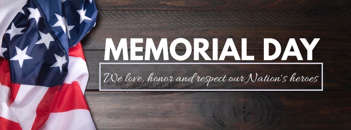 Memorial Day, Federal Holiday Facebook Cover Photo template