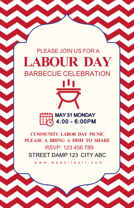 Memorial day,event,31st may,cookout Tabloid template
