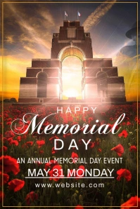 Memorial day,event,31st may Tumblr Graphic template