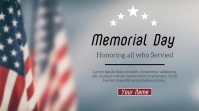 Memorial Day 2024 Digital Display (16:9) template
