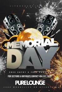 MEMORIAL DAY 3 Poster template