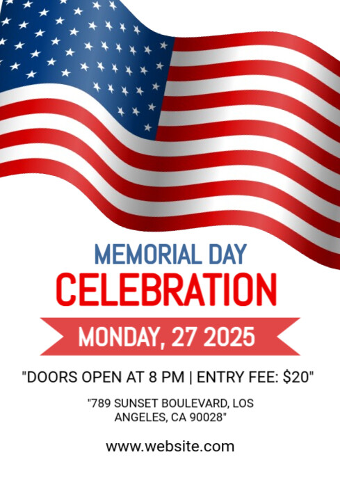 Copy of Memorial Day A4 | PosterMyWall