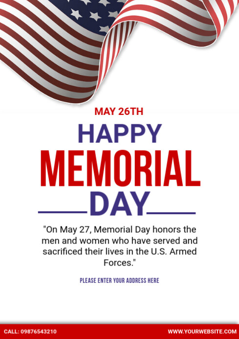 Copy of Memorial Day A4 | PosterMyWall