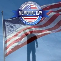 memorial day ad template Instagram Post