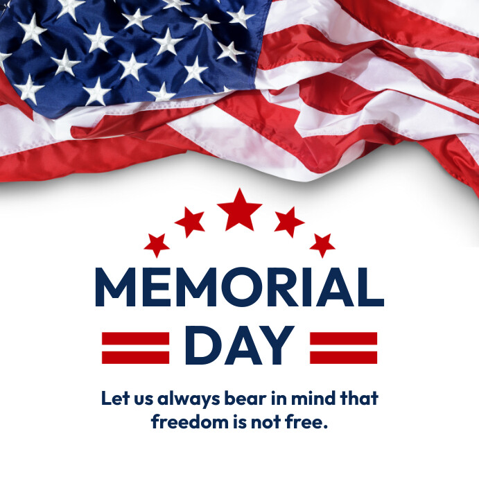 In Memory Adverts Memorial Day Ads Template | PosterMyWall