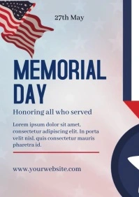Memorial Day Ads A4 template