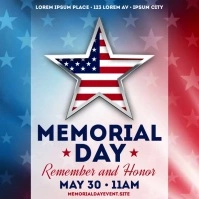 MEMORIAL DAY BANNER Publicação no Instagram template